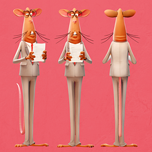 2D to 3D (2021). Un proyecto de 3D, Diseño de personajes, Escultura, Modelado 3D y Diseño de personajes 3D de Annick B - 01.01.2021