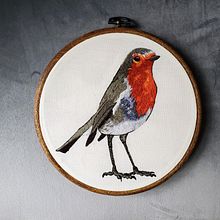 My first ever thread painting. Traditional illustration, Embroider, and Textile Design project by Alisha Worth - 12.27.2021