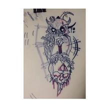 Mi Proyecto del curso: Tatuaje para principiantes. Tattoo Design project by ariel_mariangel_escobar - 12.25.2021
