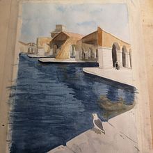Il mio progetto del corso: Tecniche moderne di acquerello paesaggistico. Painting, and Watercolor Painting project by ALESSANDRA SPAZIANI - 12.27.2021