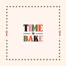 Baking Time Sticker. Motion Graphics, Animation, T, pograph, 3D Animation, Kinetic T, and pograph project by Karen Lara - 12.26.2021