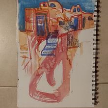 Mi Proyecto del curso: Urban sketching contemporáneo con técnicas mixtas. Projekt z dziedziny Trad, c, jna ilustracja,  Malarstwo,  R, sunek architektoniczn,  R i sunek atramentem użytkownika safdieruth - 28.12.2021