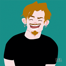 Autorretrato Digital. Traditional illustration, Vector Illustration, and Digital Illustration project by Uriel Navarro Fernández - 04.04.2021
