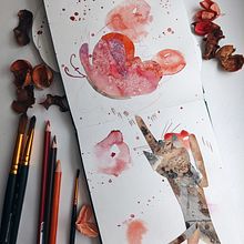 My project in Creative Watercolor Sketching for Beginners course. Un projet de Illustration traditionnelle, Esquisse , Créativité, Dessin, Aquarelle , et Carnet de croquis de Iren - 28.12.2021
