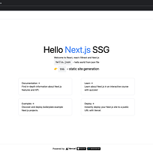 [GitHub][project template] erkobridee/nextjs-ssg. Programming, JavaScript, and CSS project by Erko Bridee de Almeida Cabrera - 12.28.2021