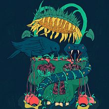 Blue-Mood - Illustration, Personal Project. Traditional illustration, and Fine Arts project by aiaa.wanas - 12.28.2021