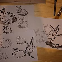 Mi Proyecto del curso: Ilustración experimental creativa con tinta china y pintura acrílica. Un progetto di Illustrazione tradizionale e Belle arti di lalelazia - 28.12.2021