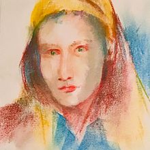 Mon projet du cours : Création de portraits expressifs avec des pastels secs. Un proyecto de Ilustración tradicional, Bellas Artes, Dibujo, Dibujo de Retrato y Dibujo artístico de Nathalie Merida - 28.12.2021