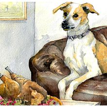 My project in Animal Characters in Watercolor for Children’s Books course. Traditional illustration, Fine Arts, Painting, Drawing, Watercolor Painting, Children's Illustration, and Narrative project by Caromin Louw - 12.22.2021