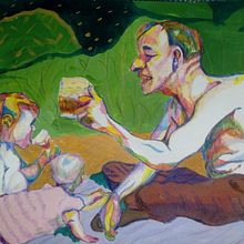 My project in Expressive Figure Drawing: Explore Lines, Shapes and Colors course. Projekt z dziedziny  Sztuki piękne, R, sunek ołówkiem,  R, sunek, Portret, R, sunek realist, czn, R, sunek anatomiczn i Malowanie gwaszami użytkownika Louise Young - 29.12.2021