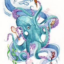 My project in Watercolor Techniques for Dreamlike Illustrations course. Traditional illustration, Drawing, Watercolor Painting, and Editorial Illustration project by boggirldl - 12.29.2021