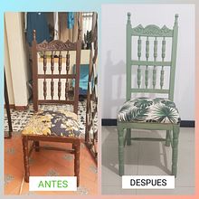 Mi Proyecto del curso: Restauración y tapizado de sillas. Arts, Crafts, Furniture Design, Making, Interior Design, DIY, Woodworking, Upc, and cling project by Adriana Bastidas - 12.30.2021