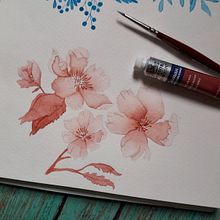 Mini práctica de color monocromático Ein Projekt aus dem Bereich Traditionelle Illustration von Ana Lizbet Quiroz Guevara - 30.12.2021