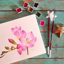 Proyecto personal. Flores, texturas. Un progetto di Illustrazione tradizionale, Illustrazione botanica, Illustrazione naturalistica e Pittura ad acquerello di Ana Lizbet Quiroz Guevara - 30.12.2021