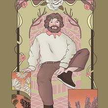 My project in Illustrated Portraits in Art Nouveau Style course Ein Projekt aus dem Bereich Traditionelle Illustration, Bildende Künste, Digitale Illustration, Porträtzeichnung, Artistische Zeichnung, Digitale Zeichnung und Digitale Malerei von Sammy Hammy - 21.12.2021