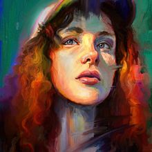 Mein Kursprojekt: Moderne Porträtmalerei mit Ölfarben. Traditional illustration, Fine Arts, Painting, and Oil Painting project by Julie Boehm - 12.30.2021
