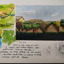 My project in Watercolor Travel Journal course. Traditional illustration, Watercolor Painting, Architectural Illustration, and Sketchbook project by Katerina Klikova - 12.30.2021