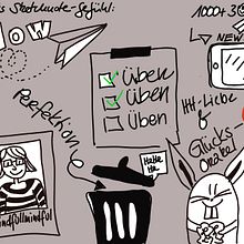 Sketchnote-Selfie. Un progetto di Design di Dany - 30.12.2021