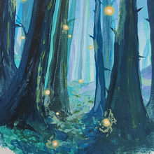 Mon projet du cours : Peinture de paysages enchantés à la gouache. Traditional illustration, Painting, and Gouache Painting project by Alicia Esmae - 12.30.2021
