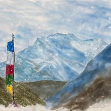 My project in Atmospheric Landscapes in Watercolor  course. Un proyecto de Bellas Artes, Pintura y Pintura a la acuarela de cappiellolou - 16.12.2021