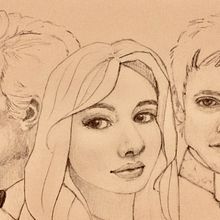 My project in Portrait Sketchbooking: Explore the Human Face course. Un projet de Esquisse , Dessin, Dessin de portrait, Dessin artistique , et Carnet de croquis de Mariapaola Sorrentino - 26.12.2021
