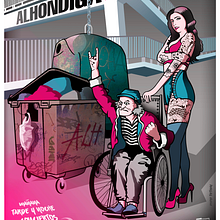 Mi Proyecto del curso: Carteles de rock ilustrados (Alhóndiga Rock). Un progetto di Pubblicità, Illustrazione vettoriale, Design di poster  e 3D di Eloy Marchéz - 02.01.2022