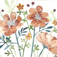  Stwórz kompozycję kwiatową akwarelą. Traditional illustration, Fine Arts, Painting, Watercolor Painting, Botanical Illustration, and Naturalistic Illustration project by Nina - 01.01.2022