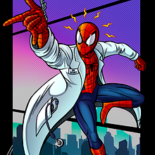 Dr. Spidey - Encargo personalizado. Design, Traditional illustration, and Digital Drawing project by Bryan Zuriel Jiménez Huitz - 01.02.2022