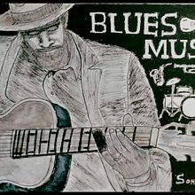 Blues e jazz ilustrations . Ilustrasi tradisional proyek oleh Jefferson Dutra - 01.02.2022