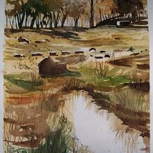 Il mio progetto del corso: Paesaggi naturali ad acquerello Ein Projekt aus dem Bereich Bildende Künste, Malerei und Aquarellmalerei von giovanni cecioni - 02.01.2022
