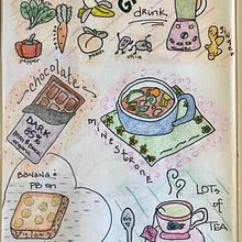 My project in Exploratory Sketchbook: Find Your Drawing Style course. Projekt z dziedziny Trad, c, jna ilustracja, Sketching, Kreat, wność,  R, sunek, Malowanie akwarelą, Sketchbook i Malowanie gwaszami użytkownika Terri - 02.01.2022