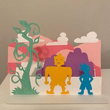 Accordion characters and environment elements . Un proyecto de Papercraft de Erin Wilson - 02.01.2022