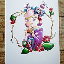 Mi Proyecto del curso: Coloreado con marcadores para dibujo manga. Un proyecto de Ilustración tradicional, Cómic, Teoría del color y Manga de Raquel Muñoz Pérez - 12.02.2022