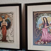 Mi Proyecto del curso: Retrato ilustrado con estilo art nouveau. Traditional illustration, Fine Arts, Digital Illustration, Portrait Drawing, Artistic Drawing, Digital Drawing, and Digital Painting project by rossdecoart - 01.03.2022