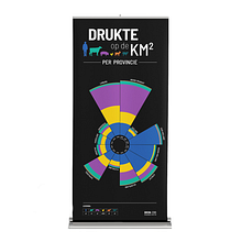  crowds on the square kilometer per province. Design, Infographics & Information Design project by Inge Lub - 01.03.2022