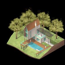 Mi Proyecto del curso: Sketching arquitectónico y artístico con Procreate. Een project van Architectuur,  Schetsen, Digitale illustratie, Digitale architectuur y  Architecturale illustratie van jorge_lopez_3 - 20.02.2022