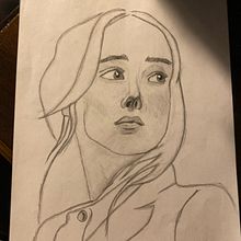 Retrato da atriz "Ellen Page". Traditional illustration project by anarodriguesalfacinha - 01.03.2022
