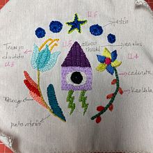 Mi Proyecto del curso: Bordado contemporáneo con puntos tradicionales mexicanos. Artesanato, Bordado, Tecido, e Design têxtil projeto de carmelilla_vivo - 03.01.2022