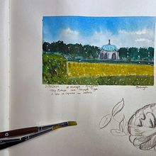 Meu projeto do curso: Caderno de viagem em aquarela. Projekt z dziedziny Trad, c, jna ilustracja, Malowanie akwarelą,  R, sunek architektoniczn i Sketchbook użytkownika Ângela Rodrigues - 03.01.2022