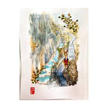 Mi Proyecto del curso: Ilustración en acuarela con influencia japonesa. Traditional illustration, Drawing, and Watercolor Painting project by freyacirilo - 01.02.2022