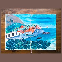 My project in Pictorial Sketchbook with Gouache course. Traditional illustration, Sketching, Drawing, Architectural Illustration, Sketchbook, Gouache Painting, Architecture, and Painting project by vivigonzalezart - 01.01.2022