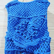 Mi Proyecto del curso: Macramé: crea prendas de ropa únicas. Un progetto di Design di accessori, Artigianato, Fiber Art, Macramè e Textile Design di Denisse González - 04.01.2022