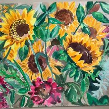Sunflowers in Toronto. Un progetto di Pittura ad acquerello di Roza Alicja - 04.01.2022
