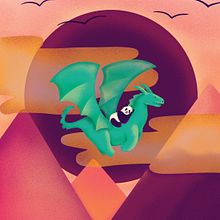 Mon projet du cours : Illustration sur Photoshop : jouez avec la couleur et la texture. Traditional illustration, and Digital Illustration project by Clémentine Douilly - 01.04.2022