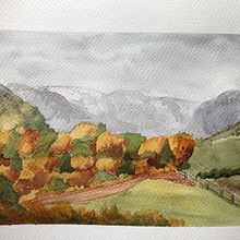 My project in Natural Landscapes in Watercolor course. Un progetto di Belle arti, Pittura e Pittura ad acquerello di lorna_wilson - 04.01.2022