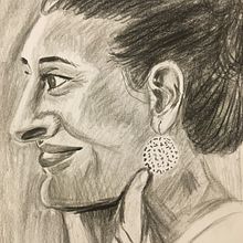 Autoportrait. Traditional illustration project by Aurélie BRAVIN - 01.04.2022