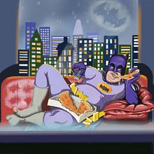 BatPizza . % ronan_rezende tarafından hazırlanan Çizgi roman, Geleneksel illüstras, on, Ve Sokak Sanatı projesi - 01.02.2022