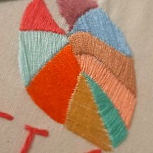 Meu projeto do curso: Técnicas básicas para bordado de letras. Embroider, and Textile Design project by Mickaela Faustino - 01.04.2022