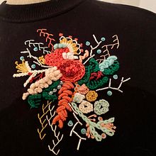 Mi Proyecto del curso: Técnicas avanzadas de bordado: puntadas y composiciones con volumen. Embroider, and Textile Design project by cristina campos bernal - 01.05.2022