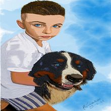 AZZURRO . Un progetto di Pittura digitale di RICCARDO - 05.01.2022